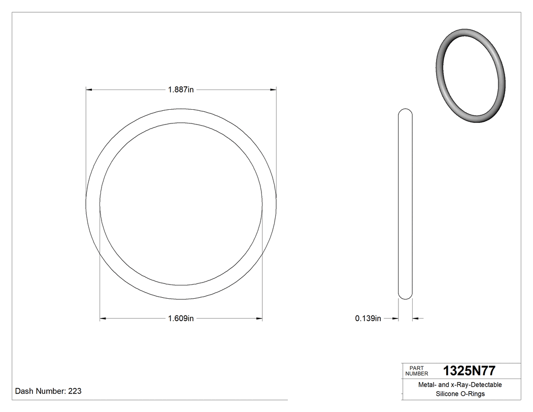 Technical drawing - 1325N77